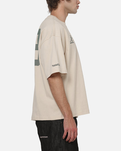 Mitchell & Ness Wallabies Cropped T-Shirt Ivory