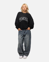 Saint Morta Spray Logo Crewneck Black