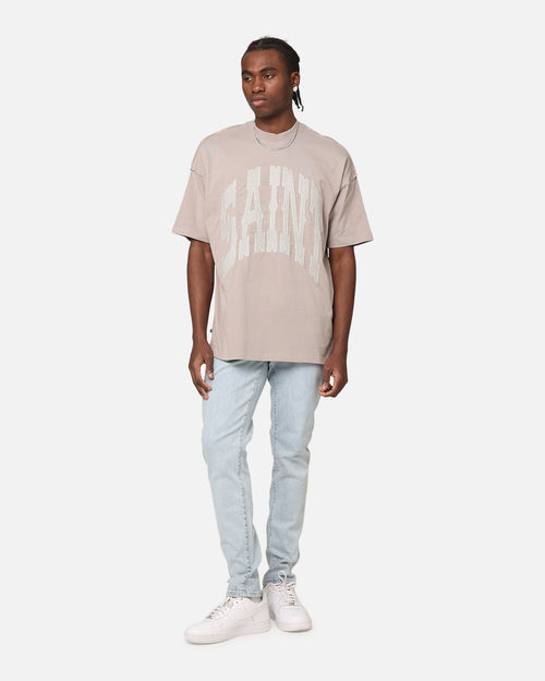 Saint Morta Outlaw Xweave Boxy T-Shirt Grey