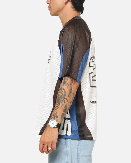 Mitchell & Ness Los Angeles Lakers Warehouse Rave Jersey White/Brown