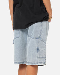 Carre Distressed Carpenter Jorts Light Blue Wash