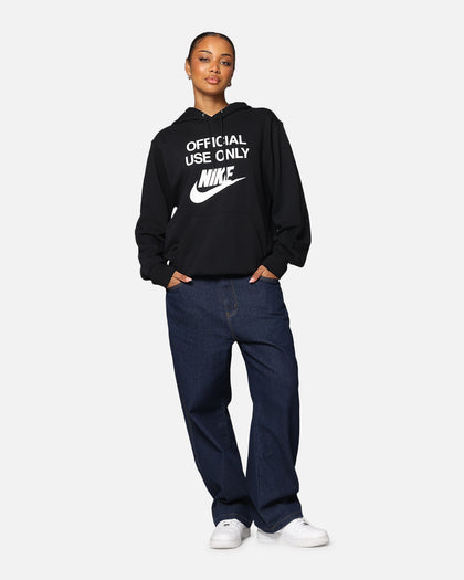 Nike Club French Terry Pullover Hoodie Black/Black/White