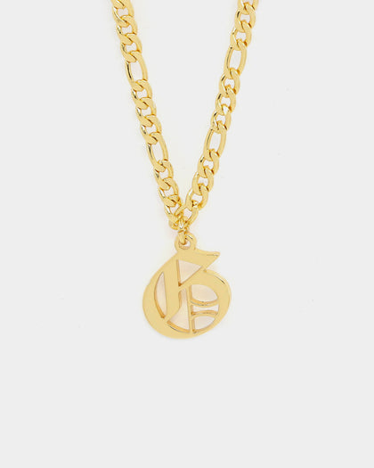 Raising Hell Women's Gothic Letter Anklet Gold