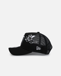 New Era Mexico National Baseball Team 'Cherub Trucker' 9FORTY A-Frame Trucker Snapback Black/White