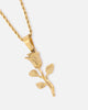 Saint Morta Rose Pendant Chain Gold