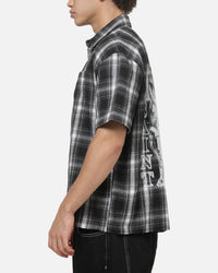 Saint Morta Dark Romance Button Up Shirt Black/White