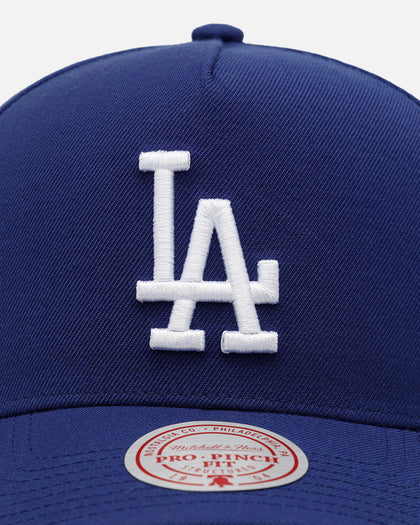 Mitchell & Ness Los Angeles Dodgers 'Pink Side Patch' Pro Pinch Snapback Official Team Color