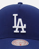 Mitchell & Ness Los Angeles Dodgers 'Pink Side Patch' Pro Pinch Snapback Official Team Color