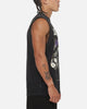 Saint Morta X Black Sabbath Cross Oversized Muscle Tee Washed Black