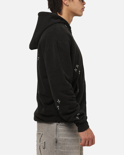 Saint Morta Credo Zip Hoodie Black Wash