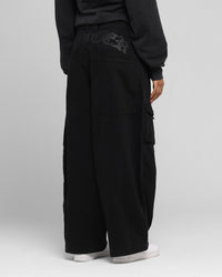 Loiter Combat Cargo Pants Washed Black