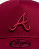 New Era Atlanta Braves "Cardinal Tonal" 9FORTY A-Frame Snapback Cardinal