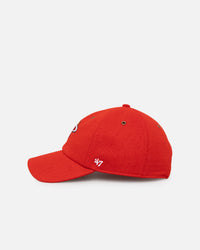 47 Brand Miami Heat Wooly Clean Up Strapback Red