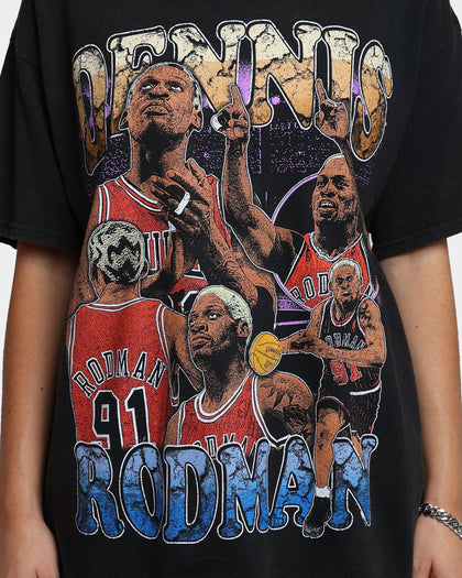 Rodman Brand Cartoon Vintage T-Shirt Washed Black