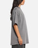 Carre Sacred Letter Mock Neck T-Shirt Washed Charcoal