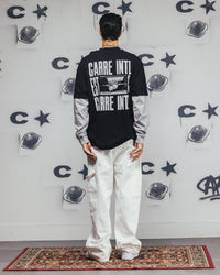 Carre Rear Vision Long Sleeve T-Shirt Black/White