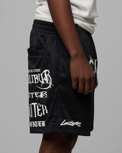 Loiter Excalibur Mesh Shorts Black