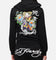 Ed Hardy Women's Flora Zip Hoodie Black