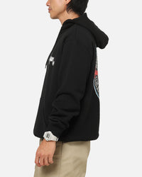 S Double Roots Dot Hoodie Black