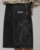 Loiter Goth Clique Jorts Black