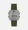Adidas Gunmetal Aluminum Case Dial Green Silicone Strap Watch Green