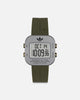 Adidas Gunmetal Aluminum Case Dial Green Silicone Strap Watch Green