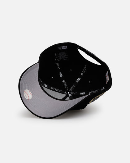 New Era Houston Astros 'Raised Metallic Chainstitch' 9FORTY A-Frame Snapback Black