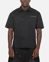 Saint Morta Saints Marked Button Up Shirt Washed Black