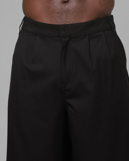 Loiter x Sonic Pleated Shorts Black