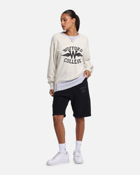 Champion 50's Saddle Crew Sweatshirt Oatmeal Heather