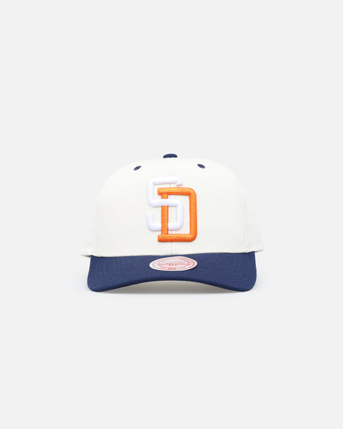 Mitchell & Ness San Diego Padres Go Team Go Snapback White Cream/Blue