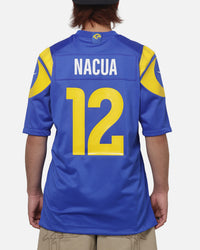Nike Los Angeles Rams Puka Nacua #12 Home Game NFL Jersey Official Team Colours
