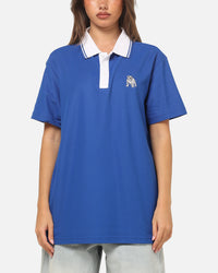 Bleacher Athletic Canterbury-Bankstown Bulldogs NRL Adult Golf Polo T-Shirt Blue