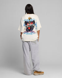 Loiter Hearts T-Shirt Off White