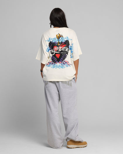 Loiter Hearts T-Shirt Off White