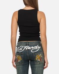 Ed Hardy Women's Signature Tank Black