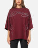 Ed Hardy Cyber Rhinestone T-Shirt Plum