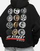 Key Street Wheels Hoodie Black