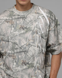 Loiter Script T-Shirt Hunter Camo