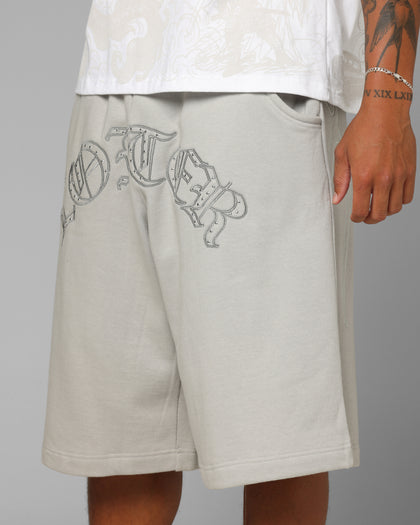Loiter Destruct Sweat Shorts Grey