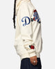 Pro Standard Los Angeles Dodgers Roses Pullover Hoodie Eggshell