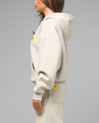 Loiter Hybrid Hoodie Stone