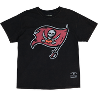 Mitchell and Ness Tampa Bay Buccaneers Oversized Extra Large Logo T-Shirt Vintage Black