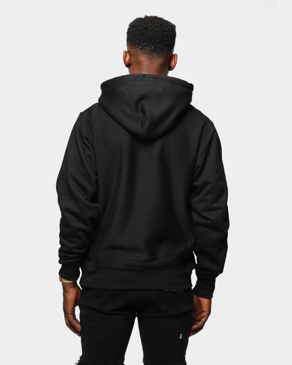 Champion Men's Rev Weave Script Hoodie Black/Gold