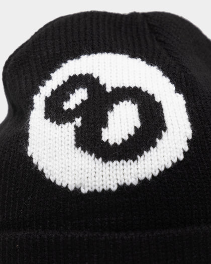 Stussy 8 Ball Tall Beanie Black