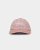 Stussy Stock Houndstooth Low Pro Cap Washed Pink