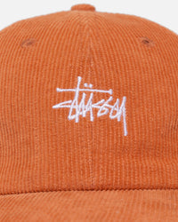 Stussy Graffiti Corduroy Low Pro Cap Terracotta