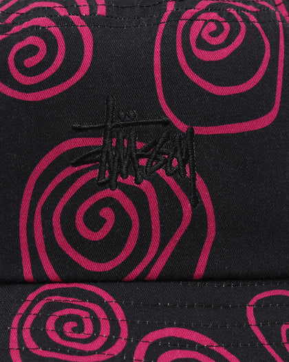 Stussy Hand Drawn S Bucket Hat Black