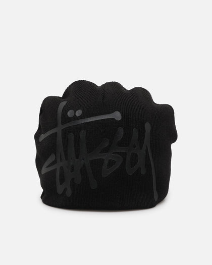 Stüssy Debossed Stock Skull Cap Beanie Black