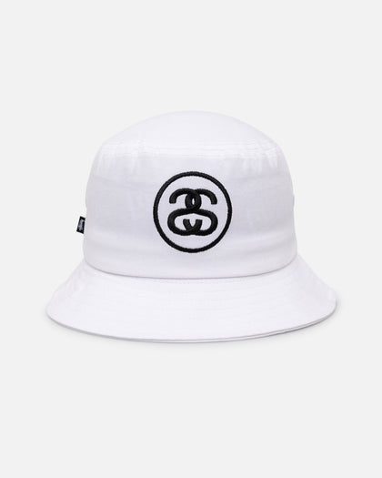 Stussy SS Link Bucket Hat White